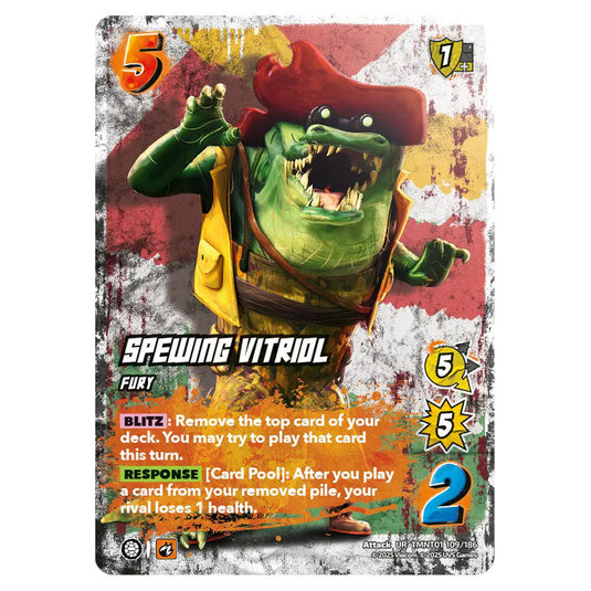 Spewing Vitriol card from the Teenage Mutant Ninja Turtles set