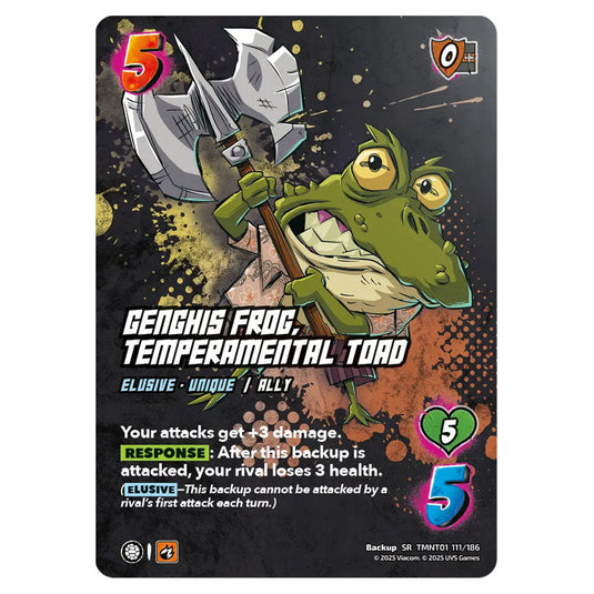 Genghis Frog, Temperamental Toad card from the Teenage Mutant Ninja Turtles set