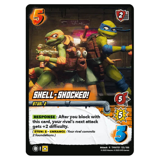 Shell-Shocked! card from the Teenage Mutant Ninja Turtles set