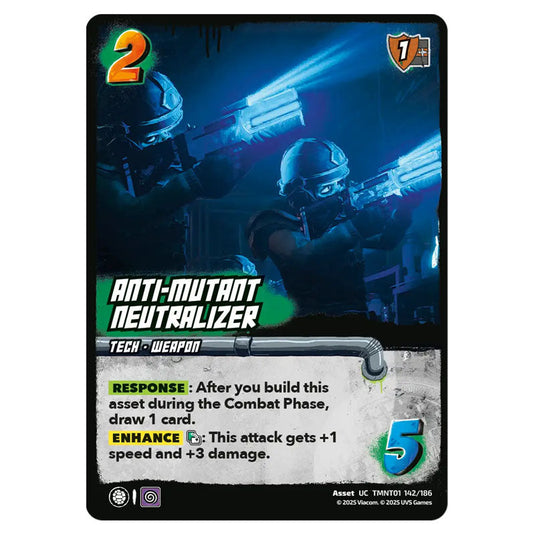 Anti-Mutant Neutralizer card from the Teenage Mutant Ninja Turtles set