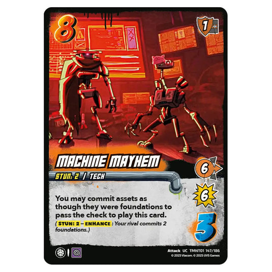 Machine Mayhem card from the Teenage Mutant Ninja Turtles set