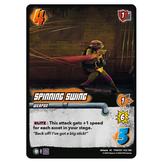 Spinning Swing card from the Teenage Mutant Ninja Turtles set