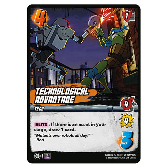 Technological Advantage card from the Teenage Mutant Ninja Turtles set