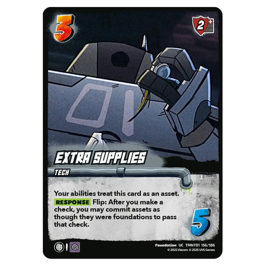 Extra Supplies card from the Teenage Mutant Ninja Turtles set