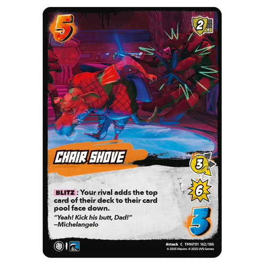 Chair Shove card from the Teenage Mutant Ninja Turtles set
