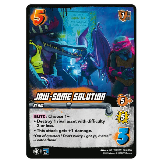 Jaw-Some Solution card from the Teenage Mutant Ninja Turtles set