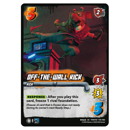 Off-the-Wall Kick card from the Teenage Mutant Ninja Turtles set
