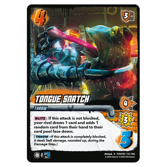 Tongue Snatch card from the Teenage Mutant Ninja Turtles set