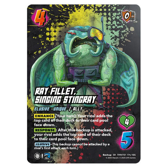 Ray Fillet, Singing Stingray card from the Teenage Mutant Ninja Turtles set