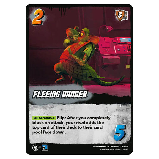 Fleeing Danger card from the Teenage Mutant Ninja Turtles set