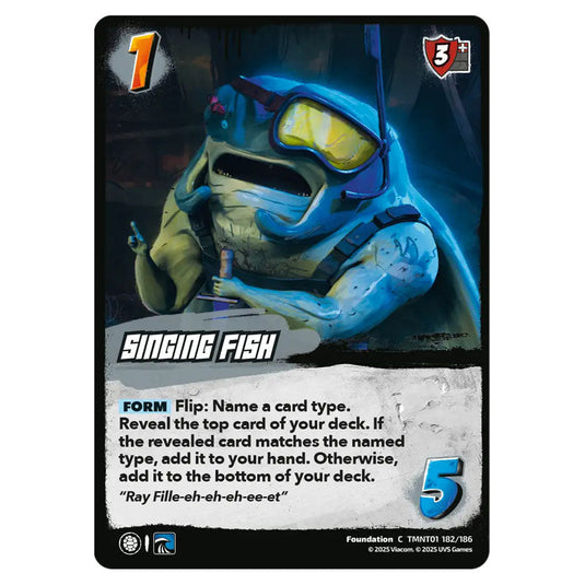 Singing Fish card from the Teenage Mutant Ninja Turtles set