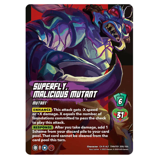 Superfly, Malicious Mutant card from the Teenage Mutant Ninja Turtles set