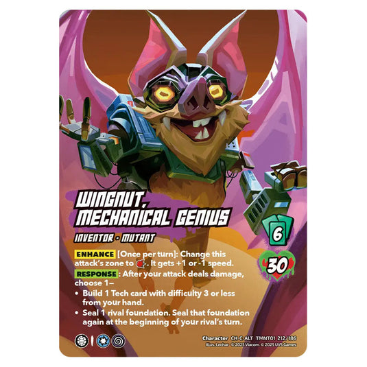Wingnut, Mechanical Genius card from the Teenage Mutant Ninja Turtles set