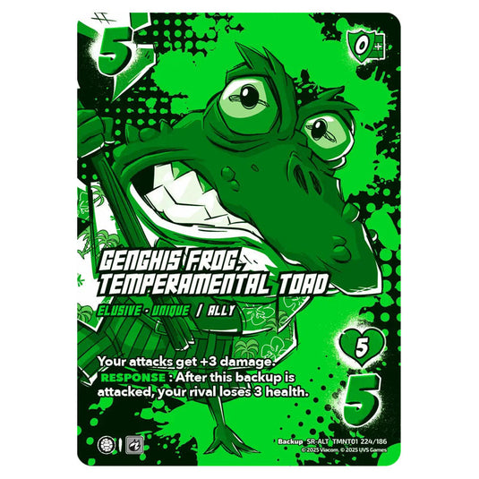 Genghis Frog, Temperamental Toad card from the Teenage Mutant Ninja Turtles set
