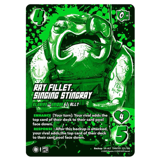 Ray Fillet, Singing Stingray card from the Teenage Mutant Ninja Turtles set