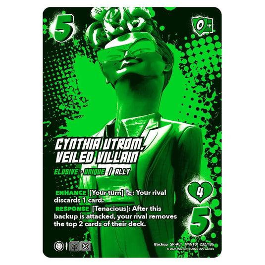 Cynthia Utrom, Veiled Villain card from the Teenage Mutant Ninja Turtles set