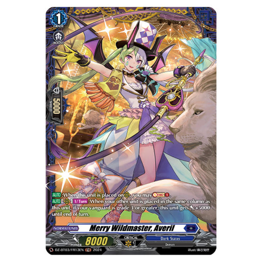 Merry Wildmaster, Averil DZ-BT03/FR13EN card from the Cardfight!! Vanguard set Dimensional Transcendence
