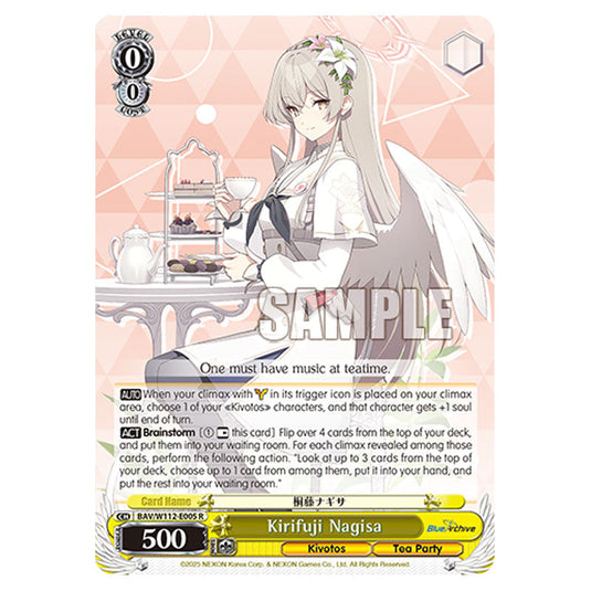 Character BAV/W112-E005 card from the Weiss Schwarz set Blue Archive