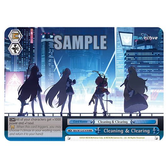 Climax BAV/W112-E141R card from the Weiss Schwarz set Blue Archive