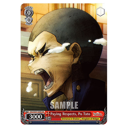 Character EIS/SX07-030S card from the Weiss Schwarz set The Eminence in Shadow