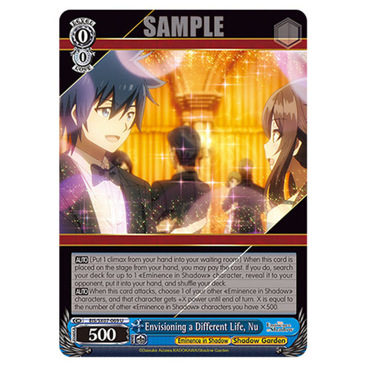 Character EIS/SX07-069 card from the Weiss Schwarz set The Eminence in Shadow