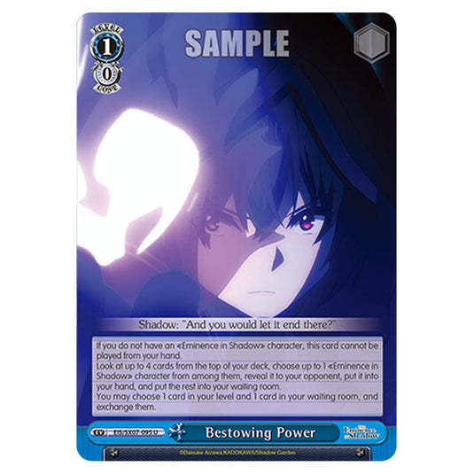 Event EIS/SX07-095 card from the Weiss Schwarz set The Eminence in Shadow