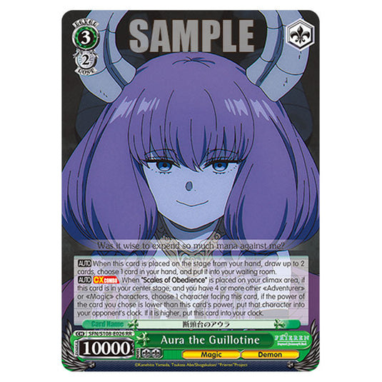 Character SFN/S108-E026 card from the Weiss Schwarz set Frieren Beyond Journey's End