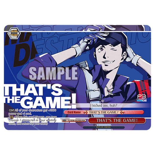 Climax P3/SE46-E43PER card from the Weiss Schwarz set Persona 3 Reload