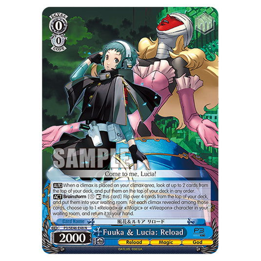Character P3/SE46-E48 card from the Weiss Schwarz set Persona 3 Reload