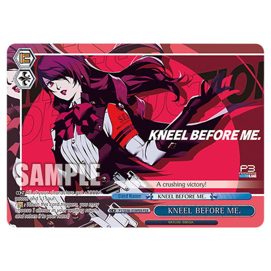 Climax P3/SE46-E59PER card from the Weiss Schwarz set Persona 3 Reload