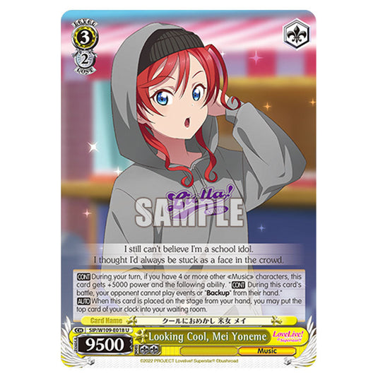 Character W109-E018 card from the Weiss Schwarz set Love Live School Idol Festival 2 Miracle Live!