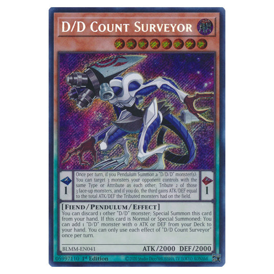 D/D Count Surveyor BLMM-EN041 card from the Yu-Gi-Oh! set Battles of Legend: Monster Mayhem