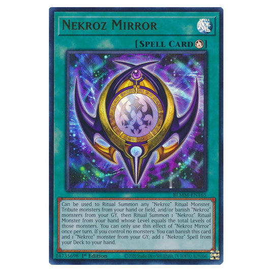 Nekroz Mirror BLMM-EN165 card from the Yu-Gi-Oh! set Battles of Legend: Monster Mayhem