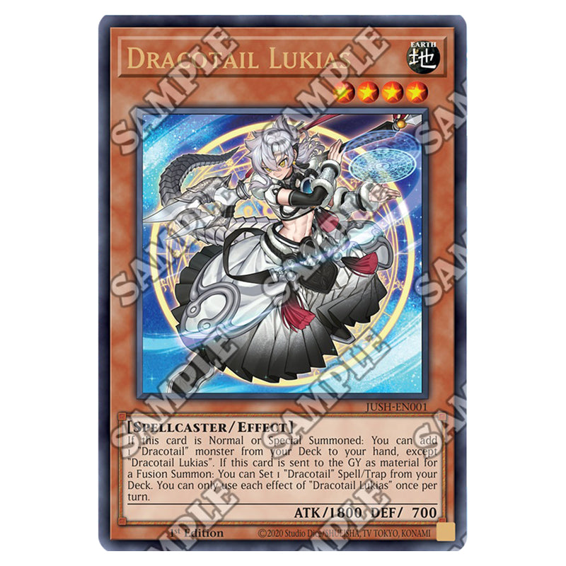 Yu-Gi-Oh! - Justice Hunters - Dracotail Lukias (Ultra Rare) JUSH-EN001 Yu-Gi-Oh! - Justice Hunters - Dracotail Lukias (Ultra Rare) JUSH-EN001