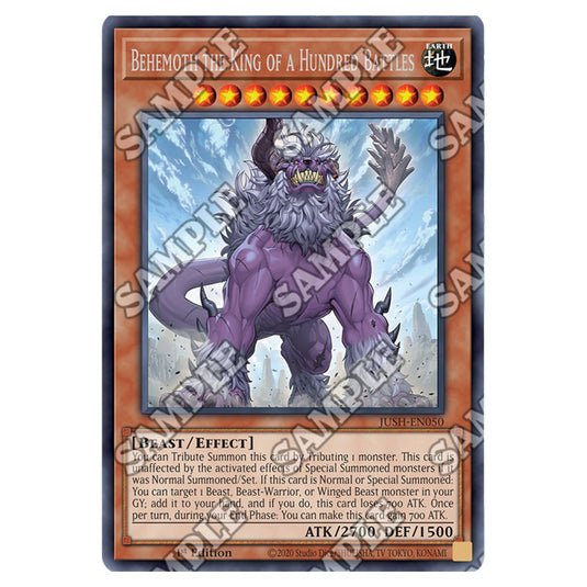 Yu-Gi-Oh! - Justice Hunters - Behemoth the King of a Hundred Battles (Rare) JUSH-EN050