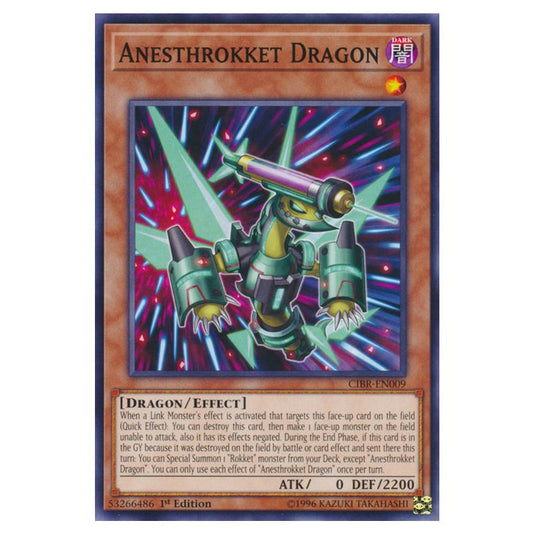 Yu-Gi-Oh! - Circuit Break - Anesthrokket Dragon (Common) CIBR-EN009