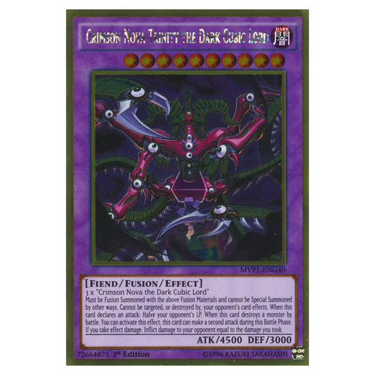 Yu-Gi-Oh! - Yu-Gi-Oh! The Dark Side of Dimensions Movie Pack - Gold Edition - Crimson Nova Trinity the Dark Cubic Lord (Gold Rare) MVP1-ENG40
