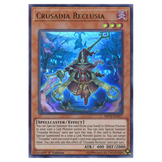 Yu-Gi-Oh! - 2019 Gold Sarcophagus Tin Mega Pack - Crusadia Reclusia (Ultra Rare) MP19-EN077