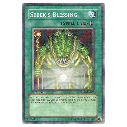 Yu-Gi-Oh! - Structure Deck - Dinosaur's Rage - Sebek's Blessing (Common) SD09-EN020
