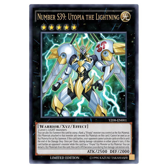 Yu-Gi-Oh! - Yu-Gi-Oh! ZEXAL Volume 8 promotional card - Number S39: Utopia the Lightning (Ultra Rare) YZ08-EN001
