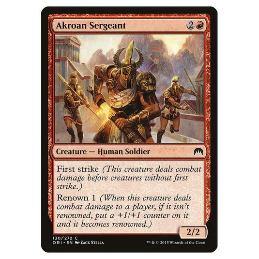 Magic The Gathering - Magic Origins - Akroan Sergeant - 130/272 (Foil)