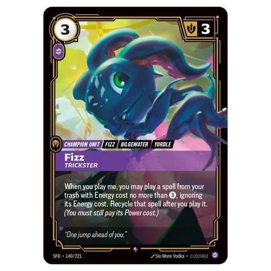 Riftbound: League of Legends TCG - Spiritforged - Fizz - Trickster - 140/221