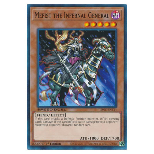Yu-Gi-Oh! - Speed Duel Starter Decks - Twisted Nightmares - Mefist the Infernal General (Common) SS05-ENB14