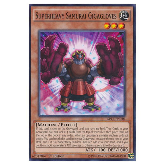 Yu-Gi-Oh! - Star Pack Battle Royal - Superheavy Samurai Gigagloves (Common) SP17-EN010