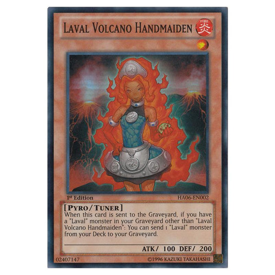 Yu-Gi-Oh! - Hidden Arsenal 6 - Omega Xyz - Laval Volcano Handmaiden (Super Rare) HA06-EN002