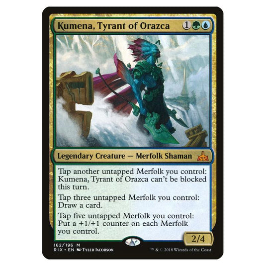 Magic The Gathering - Rivals Of Ixalan - Kumena, Tyrant Of Orazca - 162/196 (Foil)