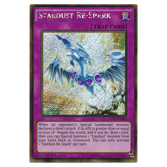 Yu-Gi-Oh! - Premium Gold - Return of the Bling - Stardust Re-Spark (Gold Secret Rare) PGL2-EN020