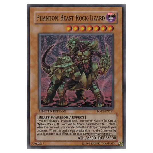 Yu-Gi-Oh! - Force of the Breaker - Special Edition - Phantom Beast Rock-Lizard (Super Rare) FOTB-ENSE1