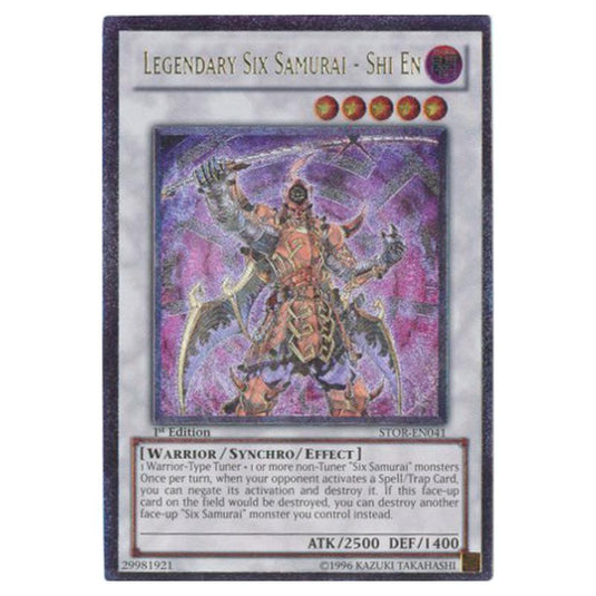 Yu-Gi-Oh! - Storm of Ragnarok - Legendary Six Samurai - Shi En (Ultimate Rare) STOR-EN041