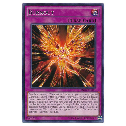Yu-Gi-Oh! - Invasion - Vengeance - Burnout (Rare) INOV-EN073